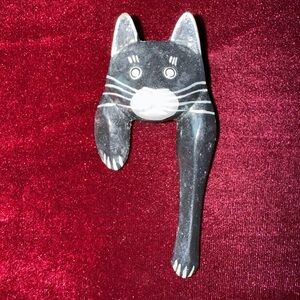 Handcrafted Black Cat Figurine